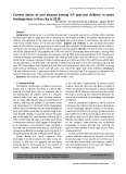 Current status of oral disease among 3-5 year-old children in some kindergartens in Hue city in 2019