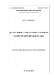 Luận văn Thạc sĩ Quản lý đô thị và công trình: Quản lý không gian kiến trúc cảnh quan hai bên bờ sông Tô Lịch (Hà Nội)