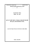 Luận văn Thạc sĩ Quản lý đô thị và công trình: Quản lý kiến trúc cảnh quan khu đô thị mới Hòa Quý, thành phố Đà Nẵng