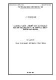 Luận văn Thạc sĩ Quản lý đô thị và công trình: Giải pháp quản lý kiến trúc cảnh quan khu đô thị giao lưu  thị trấn Cầu Diễn -  thành phố Hà Nội