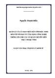 Luận văn Thạc sĩ  Quản lý kinh tế: Quản lý của Ủy ban nhân dân tỉnh Bắc Ninh đối với vốn đầu tư ứng dụng công nghệ thông tin cho các cơ quan chuyên môn trực thuộc tỉnh