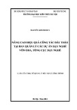 Luận văn Thạc sĩ Quản lý đô thị và công trình: Nâng cao hiệu quả công tác đấu thầu tại ban quản lý các dự án dạy nghề vốn ODA, Tổng cục Dạy nghề