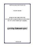 Luận văn Thạc sĩ  Quản lý kinh tế: Đánh giá thực hiện công việc của nhân viên tại Hội Sở chính Ngân hàng TMCP Đầu tư và Phát triển Việt Nam ( BIDV)