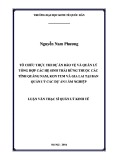 Luận văn Thạc sĩ  Quản lý kinh tế: Tổ chức thực thi dự án bảo vệ và quản lý tổng hợp các hệ sinh thái rừng thuộc các tỉnh Quảng Nam, Kon Tum và Gia Lai tại Ban quản lý các dự án lâm nghiệp