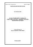 Luận văn Thạc sĩ Quản lý đô thị và công trình: Quản lý kiến trúc cảnh quan công viên Vị Xuyên - phường Vị Xuyên, thành phố Nam Định