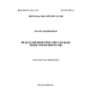 Luận văn Thạc sĩ Kiến trúc: Đề xuất mô hình công viên cấp quận trong thành phố Hà Nội