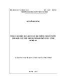 Luận văn Thạc sĩ Quản lý đô thị và công trình: Nâng cao hiệu quả quản lý hệ thống thoát nước cho khu vực nội thành thành phố Vinh -  tỉnh Nghệ An