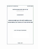 Luận văn Thạc sĩ Kiến trúc: Đánh giá hiệu quả tổ chức không gian xanh trong các chung cư cao cấp Hà Nội