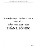 Tài liệu học thêm học kì 2 môn Toán lớp 6 năm 2024-2025 (Phần 1 - Số học)