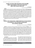 Nghiên cứu đặc điểm lâm sàng và xét nghiệm bệnh Thalassemia ở trẻ em tại khoa Nhi Bệnh viện Trung ương Huế