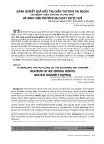 Đánh giá kết quả điều trị chấn thương tai ngoài tại Bệnh viện Trung ương Huế và Bệnh viện Trường Đại học Y Dược Huế