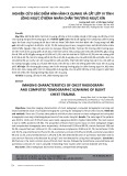 Nghiên cứu đặc điểm hình ảnh x quang và cắt lớp vi tính lồng ngực ở bệnh nhân chấn thương ngực kín