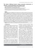 The factors affecting burnout among community pharmacists in Vietnam: A community-based cross-sectional study