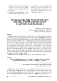 Kết quả lâu dài điều trị ung thư dạ dày bằng phẫu thuật cắt đoạn dạ dày và vét hạch chặng 2, chặng 3