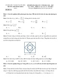 Đề thi học kì 1 môn Toán lớp 11 năm 2024-2025 có đáp án - Trường THPT Bình Chiểu, HCM