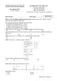 Đề thi học kì 1 môn Toán lớp 10 năm 2024-2025 - Trường THPT Lê Hồng Phong, Đắk Lắk