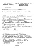 Đề thi học kì 1 môn Hóa học lớp 11 năm 2024-2025 - Trường THPT Ngô Gia Tự, Đắk Lắk
