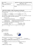 Đề thi học kì 2 môn Tin học lớp 9 năm 2023-2024 - Trường TH&THCS Đại Sơn, Đại Lộc