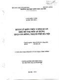 Luận văn Thạc sĩ Quản lý đô thị và công trình: Quản lý kiến trúc cảnh quan Khu đô thị An Hưng, quận Hà Đông, thành phố Hà Nội