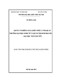 Luận văn Thạc sĩ Quản lý đô thị và công trình: Quản lý không gian, kiến trúc cảnh quan trường đại học Kinh tế và Quản trị kinh doanh – Đại học Thái Nguyên