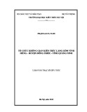 Luận văn Thạc sĩ Kiến trúc:  Tổ chức không gian kiến trúc làng gốm Vĩnh Hồng – huyện Đông Triều – tỉnh Quảng Ninh