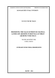 Summary of doctoral dissertation Architecture: Romoting the value of French colonial landscape architecture in Da Lat urban architecture space