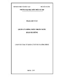 Luận văn Thạc sĩ Quản lý đô thị và công trình: Quản lý chống thất thoát nước quận Hà Đông