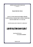 Luận văn Thạc sĩ  Quản lý kinh tế: Quản lý vườn ươm doanh nghiệp chế biến và đóng gói thực phẩm Hà Nội của Trung tâm hỗ trợ doanh nghiệp nhỏ và vừa Hà Nội