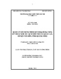 Luận văn Thạc sĩ Quản lý đô thị và công trình: Quản lý xây dựng theo quy hoạch hạ tầng kỹ thuật Khu đô thị du lịch sinh thái xã Quan Lạn, huyện Vân Đồn, tỉnh Quảng Ninh