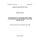 Luận văn Thạc sĩ Quản lý đô thị và công trình: Giải pháp quản lý hệ thống thoát nước có sự tham gia của cộng đồng tại thành phố Bắc Ninh