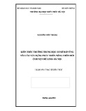 Luận văn Thạc sĩ Kiến trúc: Kiến trúc trường trung học cơ sở đáp ứng yêu cầu xây dựng phát triển nông thôn mới ở huyện Mê Linh - Hà Nội