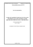 Summary of doctoral dissertation Architecture: Landscape architecture space of villages traditional Quan Ho adapting to the urbanization process of Bac Ninh province