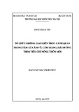 Luận văn Thạc sĩ Kiến trúc: Tổ chức không gian kiến trúc cảnh quan trung tâm xã Cẩm Vũ, Cẩm Giàng, Hải Đương theo tiêu chí nông thôn mới