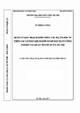 Luận văn Thạc sĩ Quản lý đô thị và công trình: Quản lý quy hoạch kiến trúc các dự án đầu tư trên các lô đất khi di dời cơ sở sản xuất công nghiệp tại quận Thanh Xuân