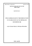 Luận văn Thạc sĩ Quản lý đô thị và công trình: Nâng cao hiệu quả quản lý thực hiện dự án đầu tư xây dựng nhà ở cao tầng trên địa bàn thành phố Hà Nội