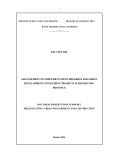 Summary of doctoral dissertation Urban management and construction: Management of implementation progress for urban development investment projects in Binh Duong Province