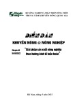 Tài liệu Diễn đàn Khuyến nông @ Nông nghiệp: “Giải pháp sản xuất nông nghiệp theo hướng kinh tế tuần hoàn”