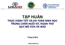 Bài giảng Tập huấn thực hành tốt và an toàn sinh học trong chăn nuôi vịt, ngan thịt quy mô vừa và nhỏ