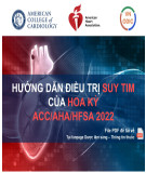 Tài liệu Hướng dẫn điều trị suy tim của Hoa Kỳ ACC/AHA/HFSA 2022