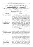 Đánh giá mức độ trưởng thành số trong khu vực công: Hàm ý chính sách và quản trị đối với chuyển đổi số ở Việt Nam