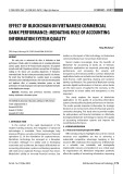 Effect of blockchain on Vietnamese commercial bank performance: Mediating role of accounting information system quality