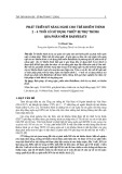 Phát triển kỹ năng nghe cho trẻ khiếm thính 2-4 tuổi có sử dụng thiết bị trợ thính qua phần mềm BabyBeats