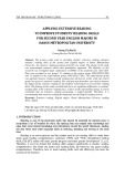 Applying extensive reading to improve students’ reading skills for second year English majors in Hanoi Metropolitan University