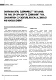 Environmental sustainability in France: The role of GPD growth, government final consumption expenditure, renewable energy and nuclear energy