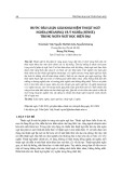 Bước đầu luận giải khái niệm thuật ngữ nghĩa (meaning) và ý nghĩa (sense) trong ngôn ngữ học hiện đại