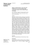 Effects of market risk on the financial performance of food and beverage companies listed on the Vietnam stock exchange