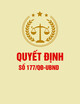 Quyết định số 177/QĐ-UBND (Thành phố Hà Nội)