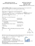 Đề thi học kì 1 môn Toán lớp 8 năm 2024-2025 có đáp án - Trường PTDTBT TH&THCS Trần Phú, Bắc Trà My