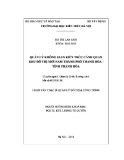 Luận văn Thạc sĩ Quản lý đô thị và công trình: Quản lý không gian kiến trúc cảnh quan khu đô thị mới nam thành phố Thanh Hóa