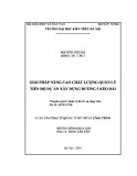 Luận văn Thạc sĩ Quản lý đô thị và công trình: Nâng cao công tác quản lý thời gian xây dựng dự án đường 5 kéo dài